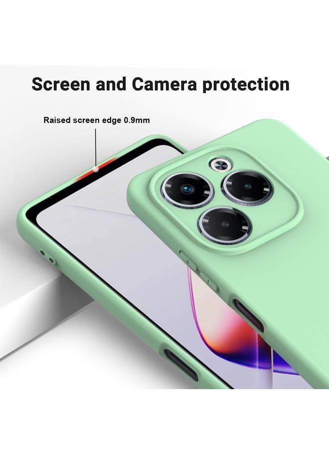 S-TOP Case For Infinix Note 40X 5G Solid Color Liquid Silicone Dropproof Full Coverage Phone Case - Image 4