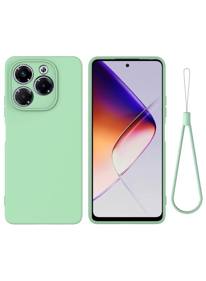 S-TOP Case For Infinix Note 40X 5G Solid Color Liquid Silicone Dropproof Full Coverage Phone Case - Image 1