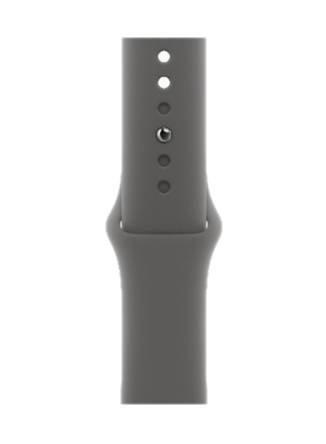 ابل  Watch Series 11 GPS + Cellular 42mm (International Version) Natural Titanium Case With Stone Grey Sport Band - S/M - Image 3