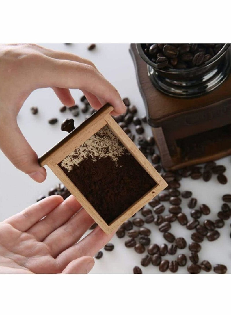 NIBEMINENT Coffee Grinders Manual Bean Grinder Adjustable Coarseness Ceramic Mill Hand Held Multifunction Smash Machine Compact Crank For Home, Office & Travelling - Image 3