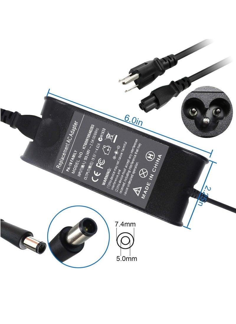 Generic 90W AC Adapter Charger for Dell Studio 1440 1555 1558 1569 1640 1645 1737 1747 1745 1749 Inspiron 14 15 17 14R 15R 17R 8500 8600 1520 1525 1570 1564 1750 1545 3543 3537 5720 7537 FA90PE1-00 PA-3E  - Image 2
