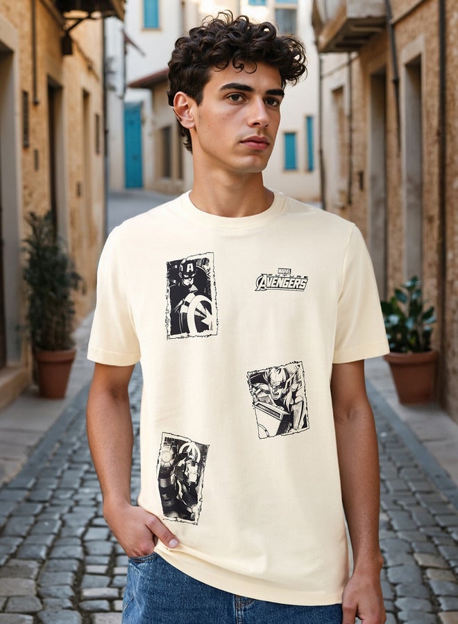 سبلاش فيڤ تيشيرت أفنجرز بطبعة ورقبة دائرية - Image 1