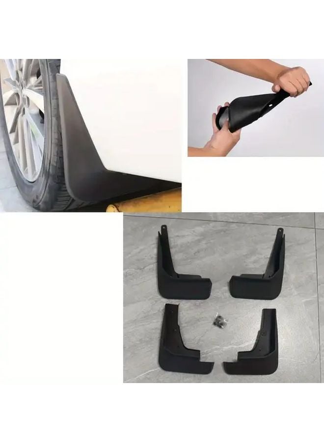 4Pcs Black Mud Flaps For Chery Jetour X70PLUS 2021 2025 Durable PP Scratch Resistant - Image 4