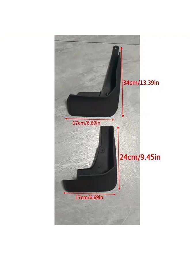 4Pcs Black Mud Flaps For Chery Jetour X70PLUS 2021 2025 Durable PP Scratch Resistant - Image 3