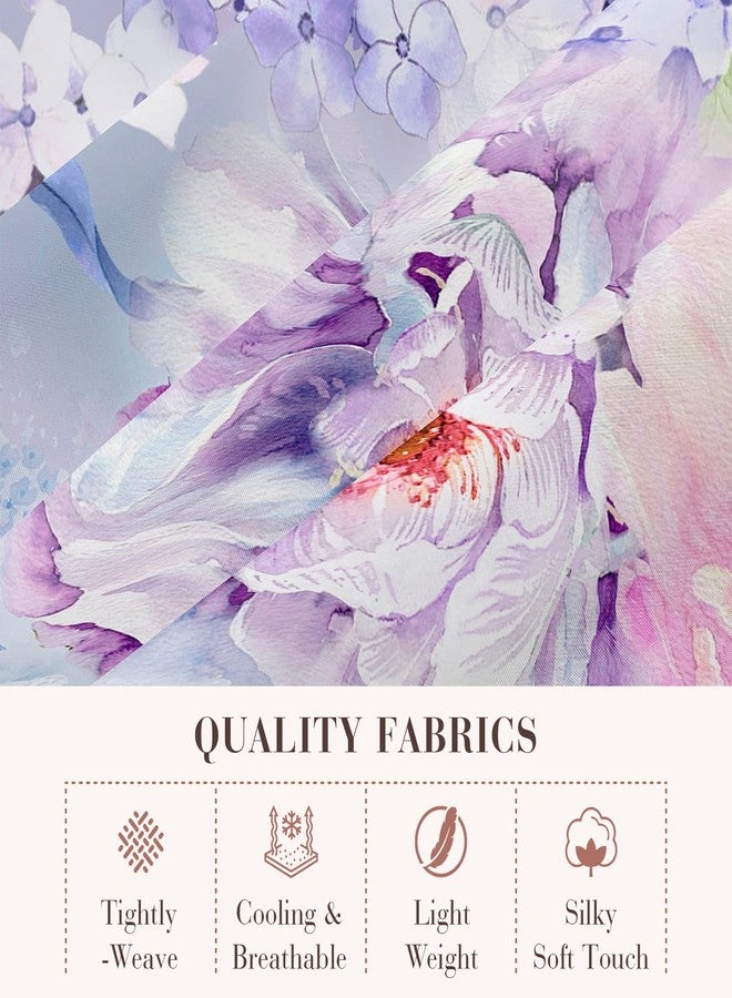 YIYEA Queen Sheet Set, Luxury 1800TC Hotel Quality Double Brushed Microfiber Floral Bed Sheets for Queen Size Bed, Extra Soft, Deep Pocket, Shrinkage and Fade Resistant, 4PC (Queen) - Image 3