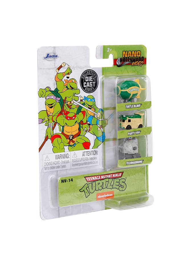 JADA Ninja Turtles 3 Pack Nano Cars - Image 3