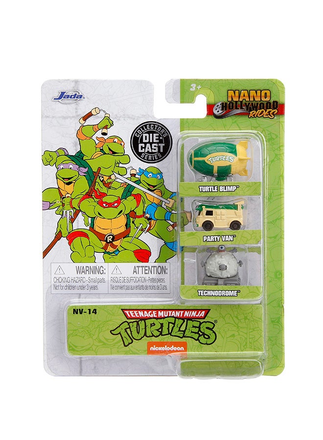 JADA Ninja Turtles 3 Pack Nano Cars - Image 2