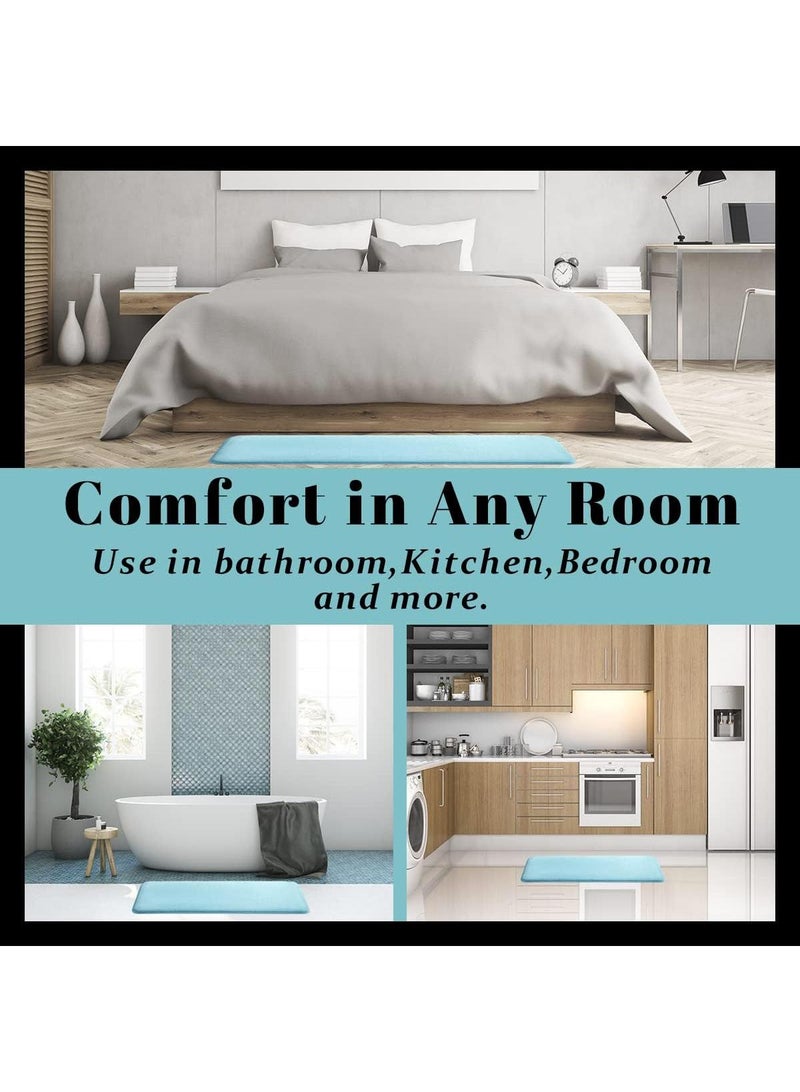 general 50*80cmThickened Plain Flannel Household Non Slip Absorbent Carpet - Image 3