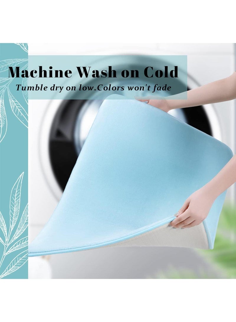 general 50*80cmThickened Plain Flannel Household Non Slip Absorbent Carpet - Image 5