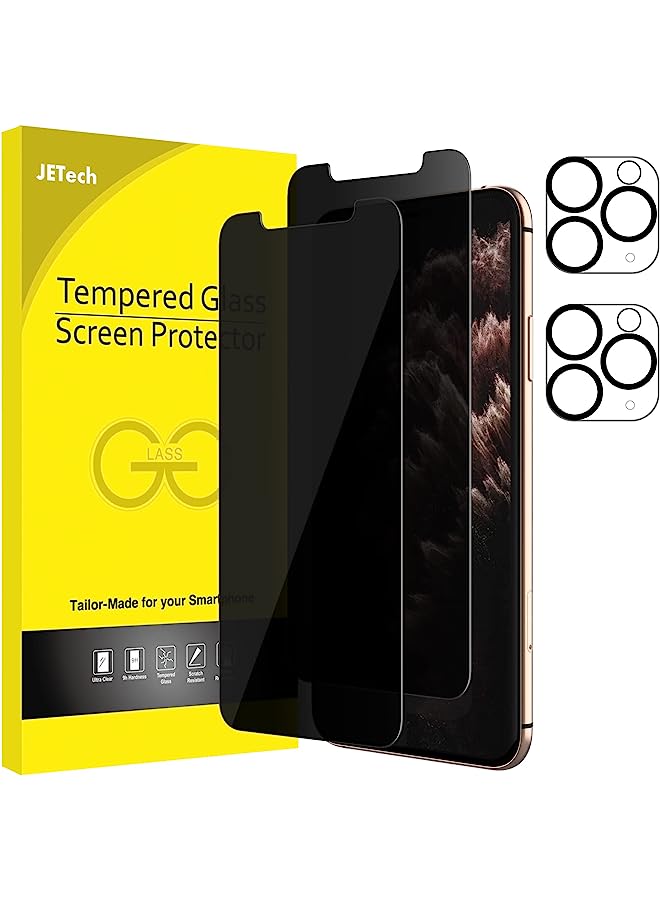 Jetech Privacy Screen Protector For Iphone 11 Pro Max And Iphone Xs Max 6.5-Inch, Anti Spy Tempered Glass Film, 2-Pack - Image 1