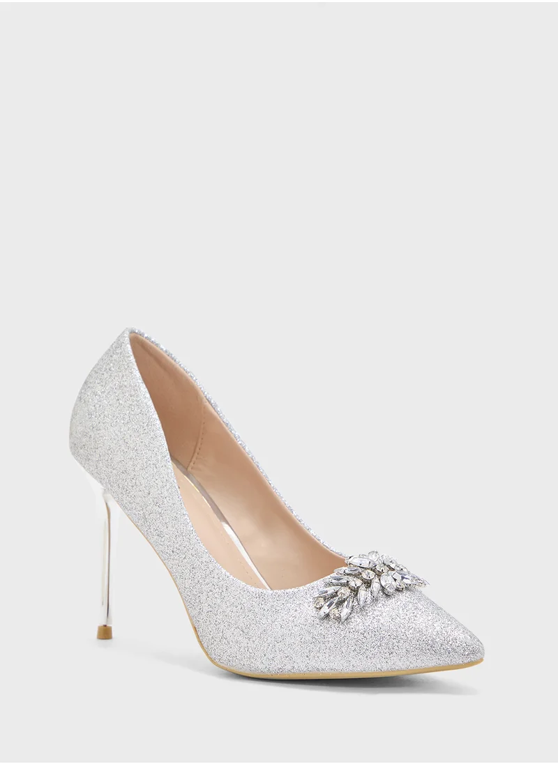 بي آند آر High Heel Pointed Pump