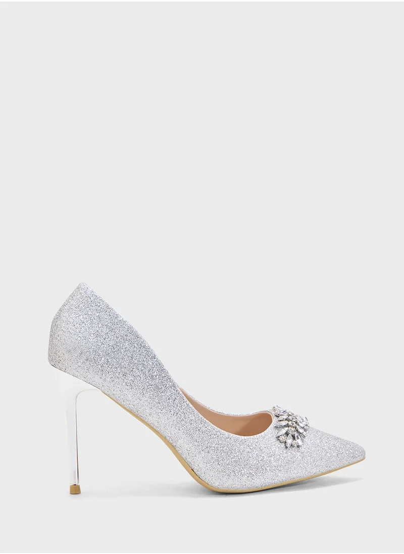 بي آند آر High Heel Pointed Pump