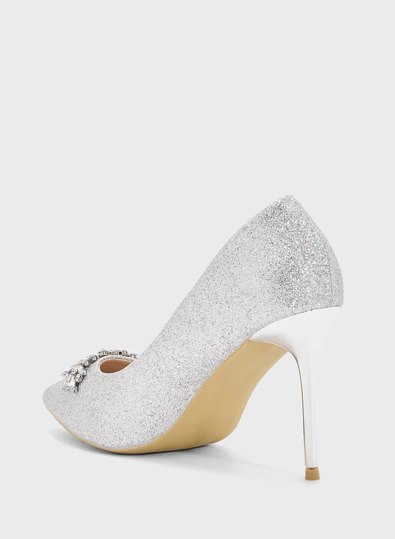 B&R High Heel Pointed Pump