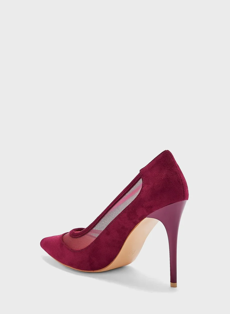 ELLA Sheer Detail Pointed Pump