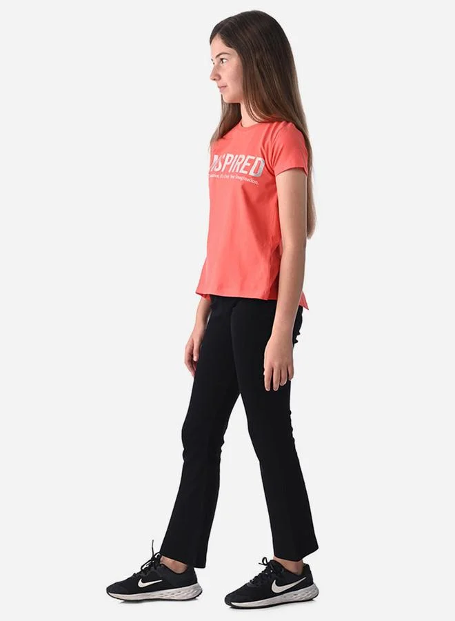 victor and jane Victor and Jane Slogan Print Round Neck T-Shirt and Pyjama Set