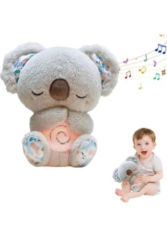 D&L Anxiety Relief Koala Plush Cuddly Toy Soothing Koala Bear Cute Calming Otter Rest Calming Sleep Bear For Baby Plush Anxiety Relief Koala With Sensory Details Music Lights And Rhythmic Breathing Motion  - Image 1