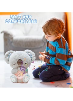D&L Anxiety Relief Koala Plush Cuddly Toy Soothing Koala Bear Cute Calming Otter Rest Calming Sleep Bear For Baby Plush Anxiety Relief Koala With Sensory Details Music Lights And Rhythmic Breathing Motion  - Image 4
