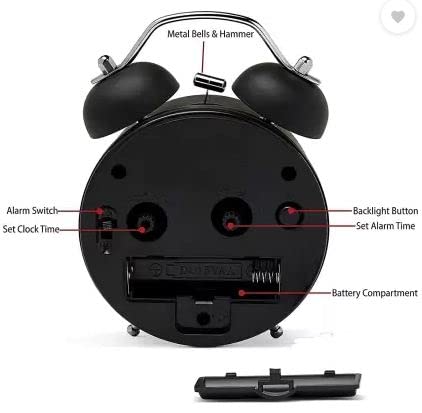 Kadio Analog Black Clock - Image 2
