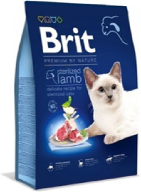 BRIT PREMIUM BY NATURE CAT STERILIZED  LAMB 1.5 KG