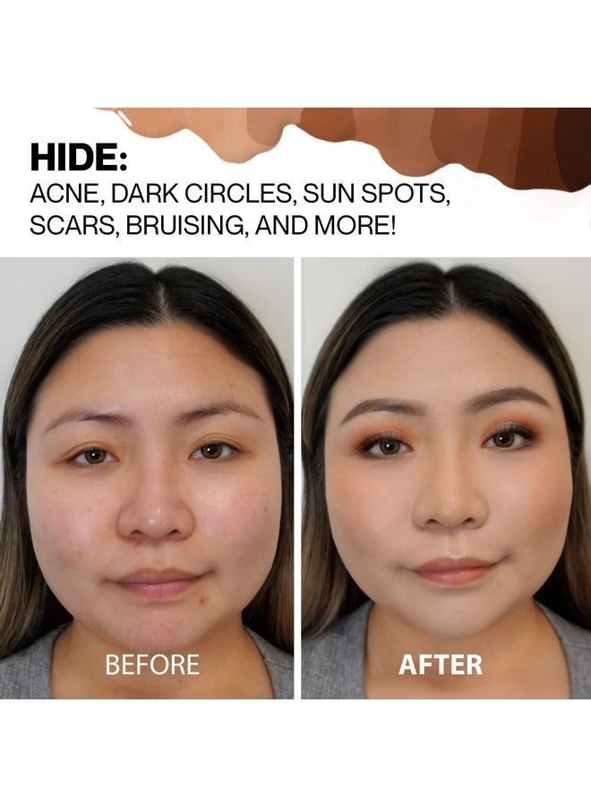 HIDE PREMIUM Liquid Foundation, Multi-Use Waterproof Foundation, Medium/Full Coverage Foundation, Shades for All Skin Types (See Shade Finder), Light Beige, 1 fl oz