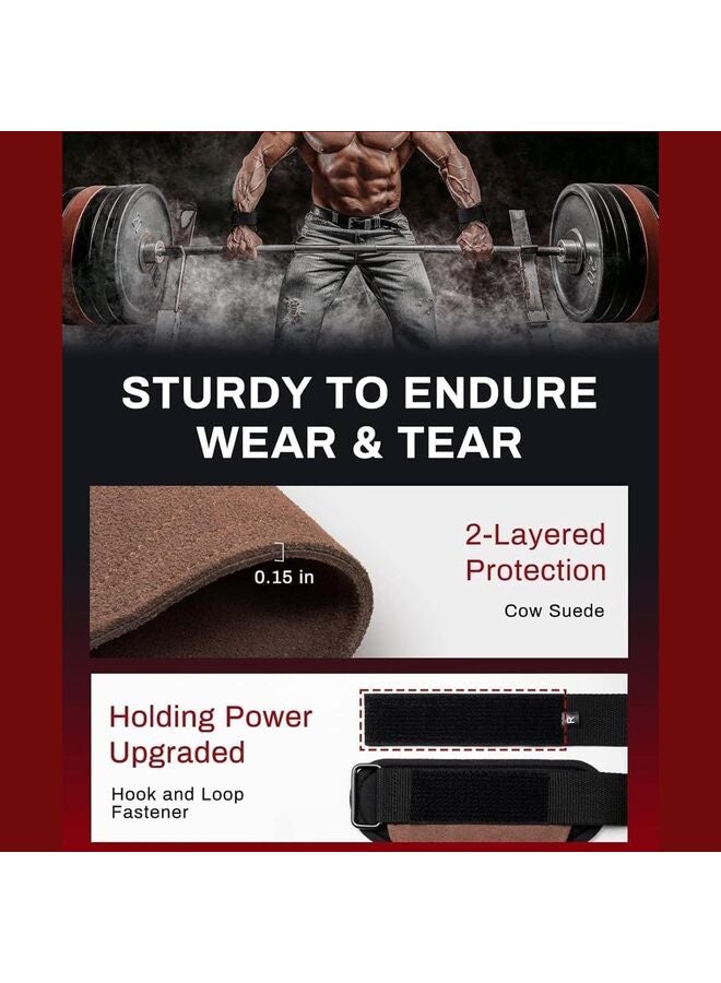 2pcs, Padded Weight Lifting Straps Deadlift with Wrist Support, Gym for Weightlifting and Workout, Grips Hand Men Women (Pair) - Image 4