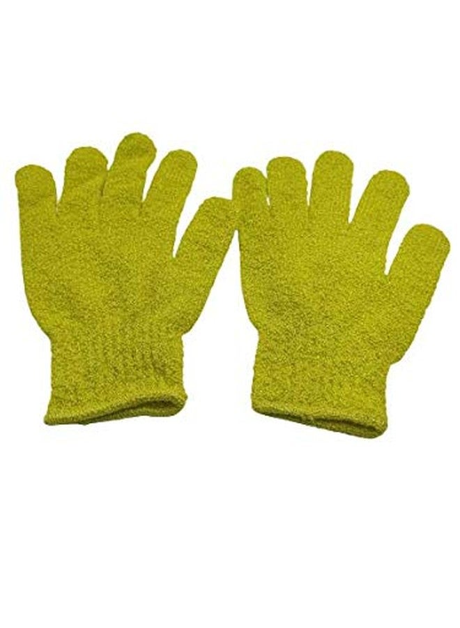 BRUSHMAN Exfoliating Dual Texture Bath Gloves for Shower, Spa, Massage and Body Scrubs, Dead Skin Cell Remover, Gloves with hanging loop (1 Pair Heavy Glove) (white) - Image 5