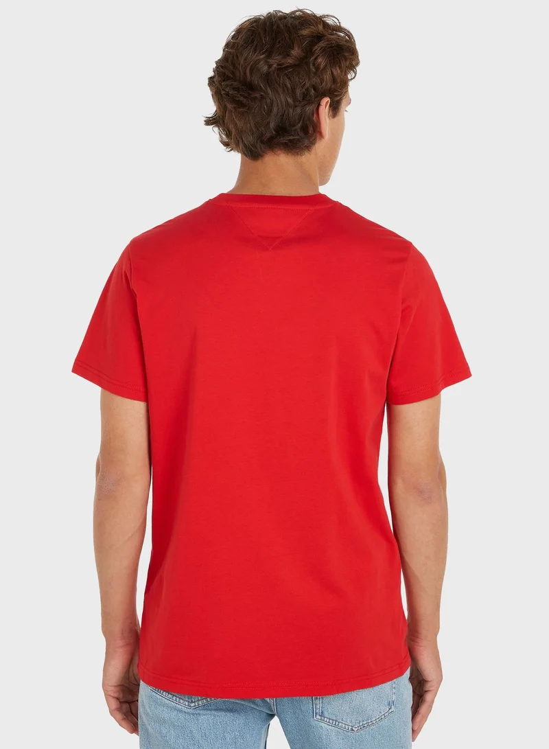 TOMMY JEANS Logo Crew Neck T-Shirt