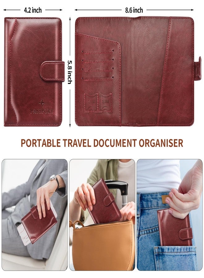 Herain Passport Holder for Travel Cruise Essentials, Passport Cover Wallet Case Women Men, RFID Passports Book Holders Travels Gifts Must Haves Accessories - Image 3