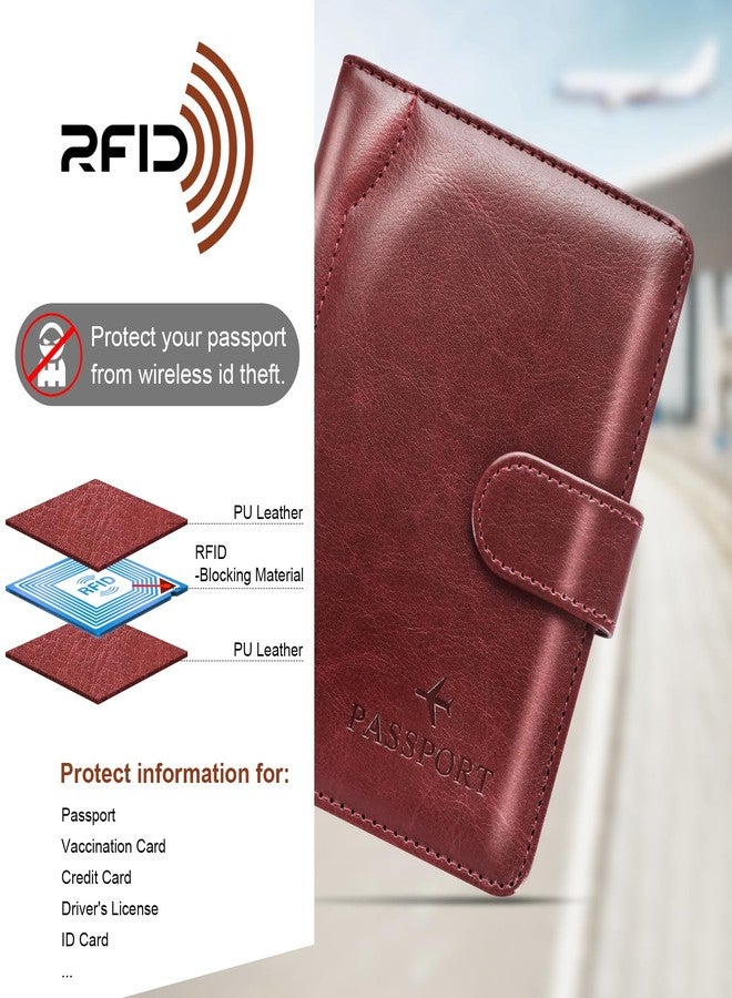 Herain Passport Holder for Travel Cruise Essentials, Passport Cover Wallet Case Women Men, RFID Passports Book Holders Travels Gifts Must Haves Accessories - Image 5