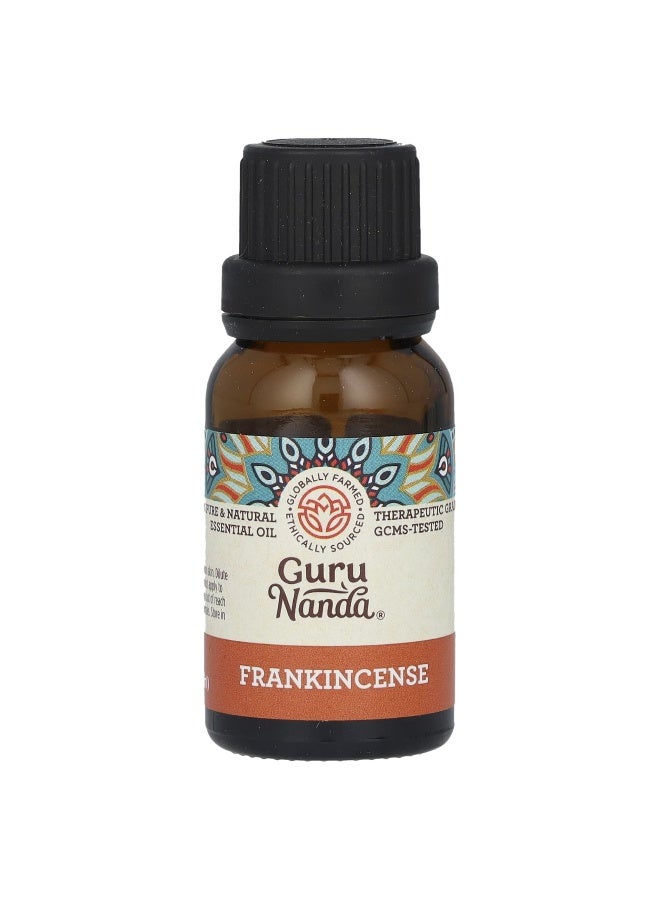 GuruNanda GuruNanda, 100% Pure & Natural Essential Oil, Frankincense, 0.5 fl oz (15 ml)  - Image 1