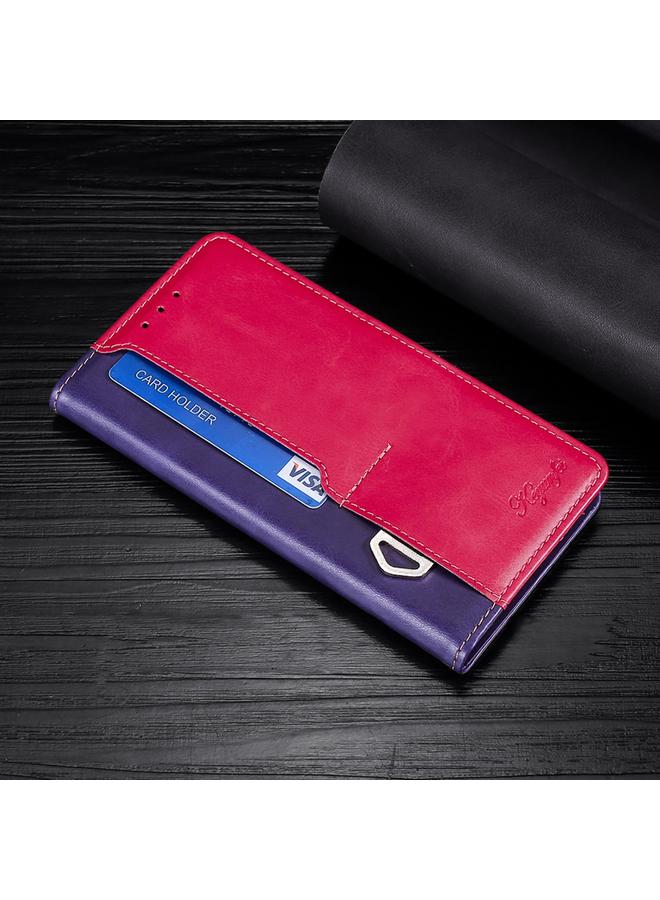 S-TOP Case For Huawei nova 8i Contrast Color Side Buckle Leather Phone Case - Image 1