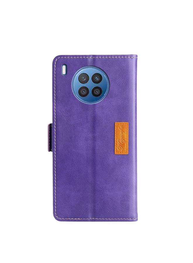 S-TOP Case For Huawei nova 8i Contrast Color Side Buckle Leather Phone Case - Image 3