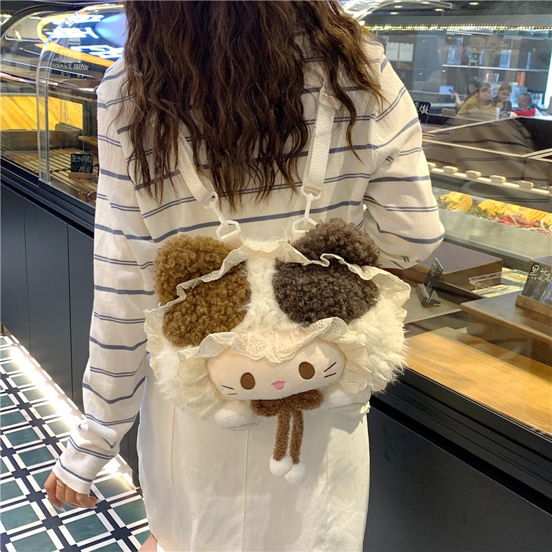 Cute Plush Cartoon Backpack for Women, 2026 Spring Casual - Image 4