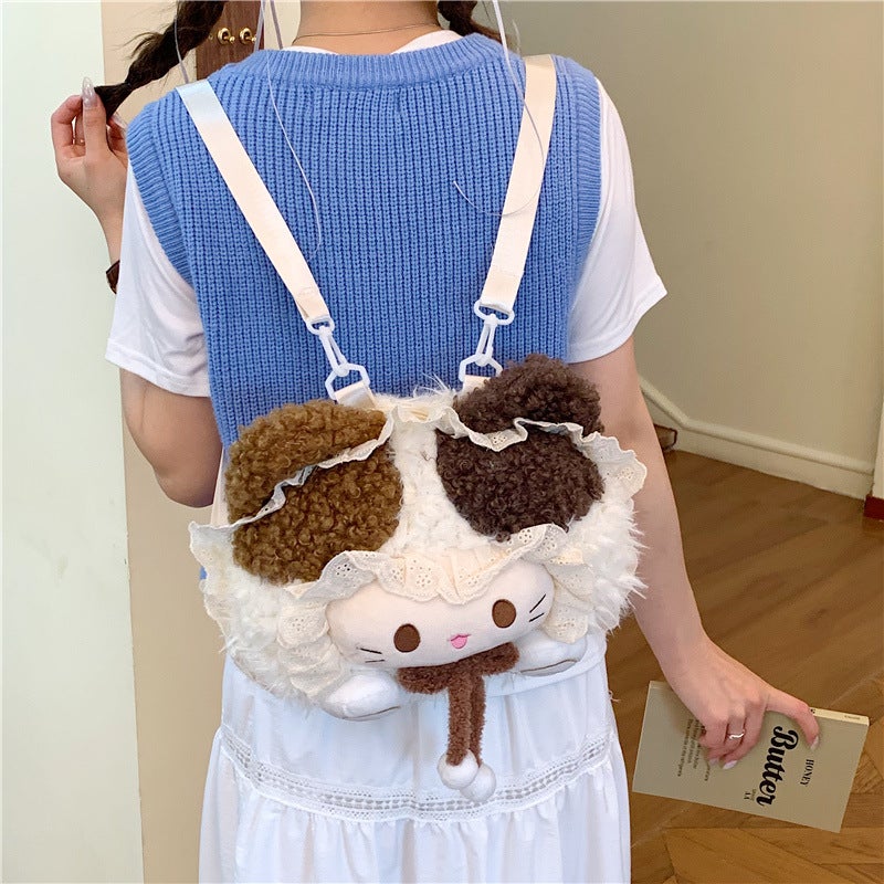 Cute Plush Cartoon Backpack for Women, 2026 Spring Casual - Image 5