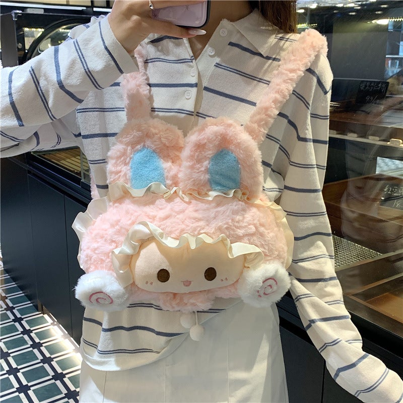 Cute Plush Cartoon Backpack for Women, 2026 Spring Casual - Image 3