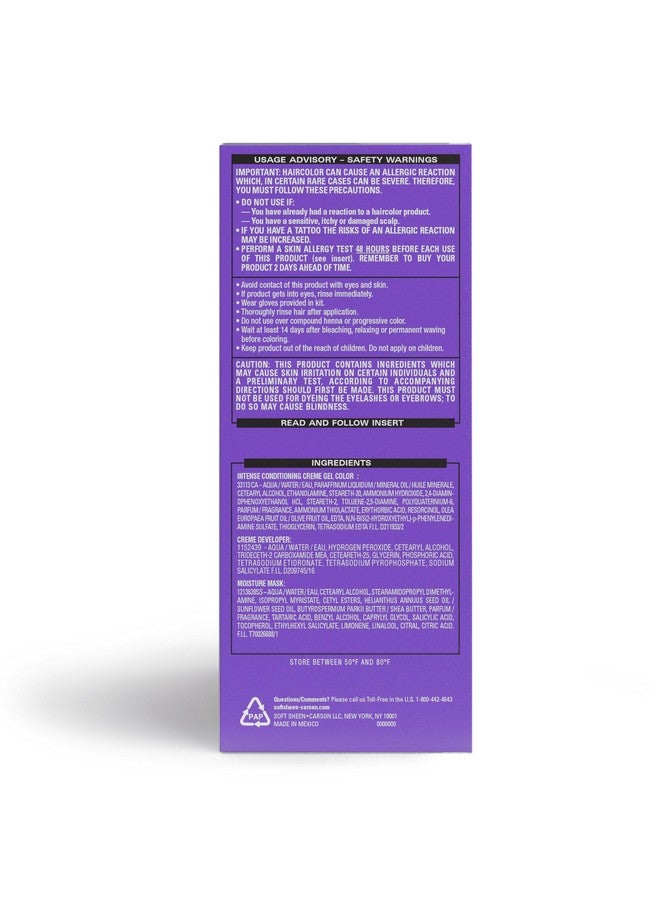 SoftSheen-Carson Dark And Lovely Ultra Vibrant Permanent Hair Color Go Intense Hair Dye For Dark Hair With Olive Oil For Shine And Softness Original Black - Image 5