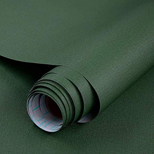 TANONE Contact Paper Peel and Stick (15.8 in X 197 in), Grasscloth Wallpaper Self Adhesive Removable Wallpaper, Fabric Linen Thickened Wall Paper Decorative for Wall Cabinets Drawers Kitchen - Image 1