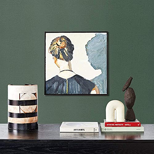TANONE Contact Paper Peel and Stick (15.8 in X 197 in), Grasscloth Wallpaper Self Adhesive Removable Wallpaper, Fabric Linen Thickened Wall Paper Decorative for Wall Cabinets Drawers Kitchen - Image 5