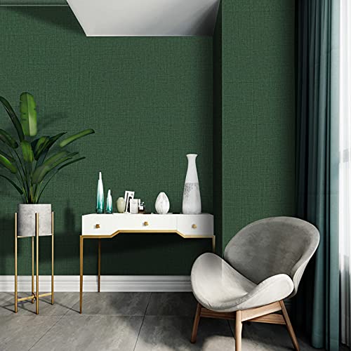 TANONE Contact Paper Peel and Stick (15.8 in X 197 in), Grasscloth Wallpaper Self Adhesive Removable Wallpaper, Fabric Linen Thickened Wall Paper Decorative for Wall Cabinets Drawers Kitchen - Image 3