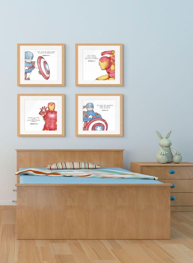 BigWig Prints مطبوعات بيج ويج الفنية الجدارية للأبطال الخارقين المسيحيين - ملصقات الكتاب المقدس للأطفال، فن تأكيد الأبطال الخارقين الديني، هدايا مسيحية لمدارس الأحد للأطفال، ملصقات كنيسة الأطفال - عبوة من 12 قطعة بدون إطار (8 × 10 بوصة) - Image 5