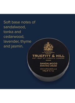 Truefitt & Hill Shaving Cream Bowl - Sandalwood | Smooth Glide for Incredibly Close, Yet Comfortable Hydrating Shave, 6.7 ounces  - Image 4