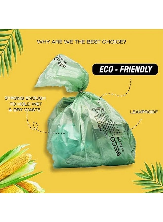 بيكو أكياس قمامة صديقة للبيئة من Beco | 90 قطعة | صغيرة 17 × 19 بوصة | عبوة من 3 قطع | خضراء | أكياس سلة المهملات/أكياس القمامة مع أربطة قابلة للفصل - Image 2