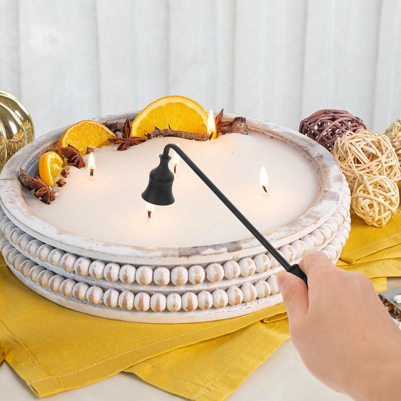FUOYLOO Vintage Candle Snuffer with Long Handle Candle Extinguisher Accessory for Safely Putting Out Flame Snuffer Tool Stylish Home Decoration - Image 2
