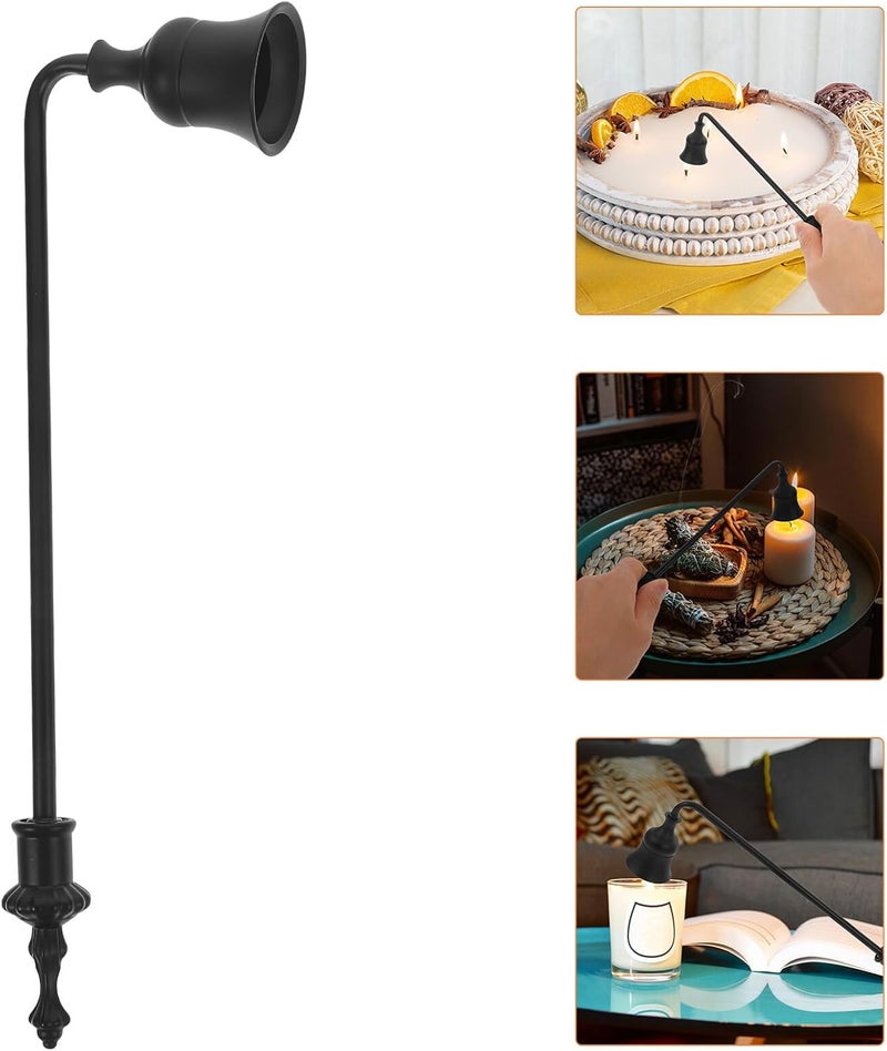 FUOYLOO Vintage Candle Snuffer with Long Handle Candle Extinguisher Accessory for Safely Putting Out Flame Snuffer Tool Stylish Home Decoration - Image 3