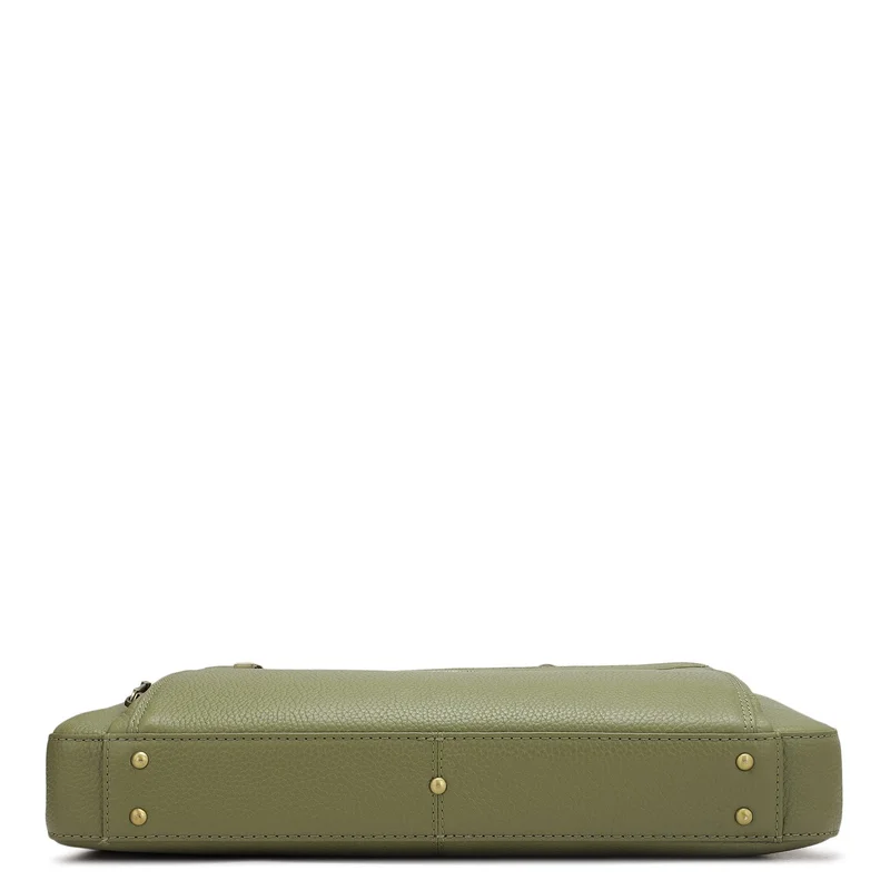 Da Milano  Wax Leather Laptop Sleeve - Fern  | Best Price UAE