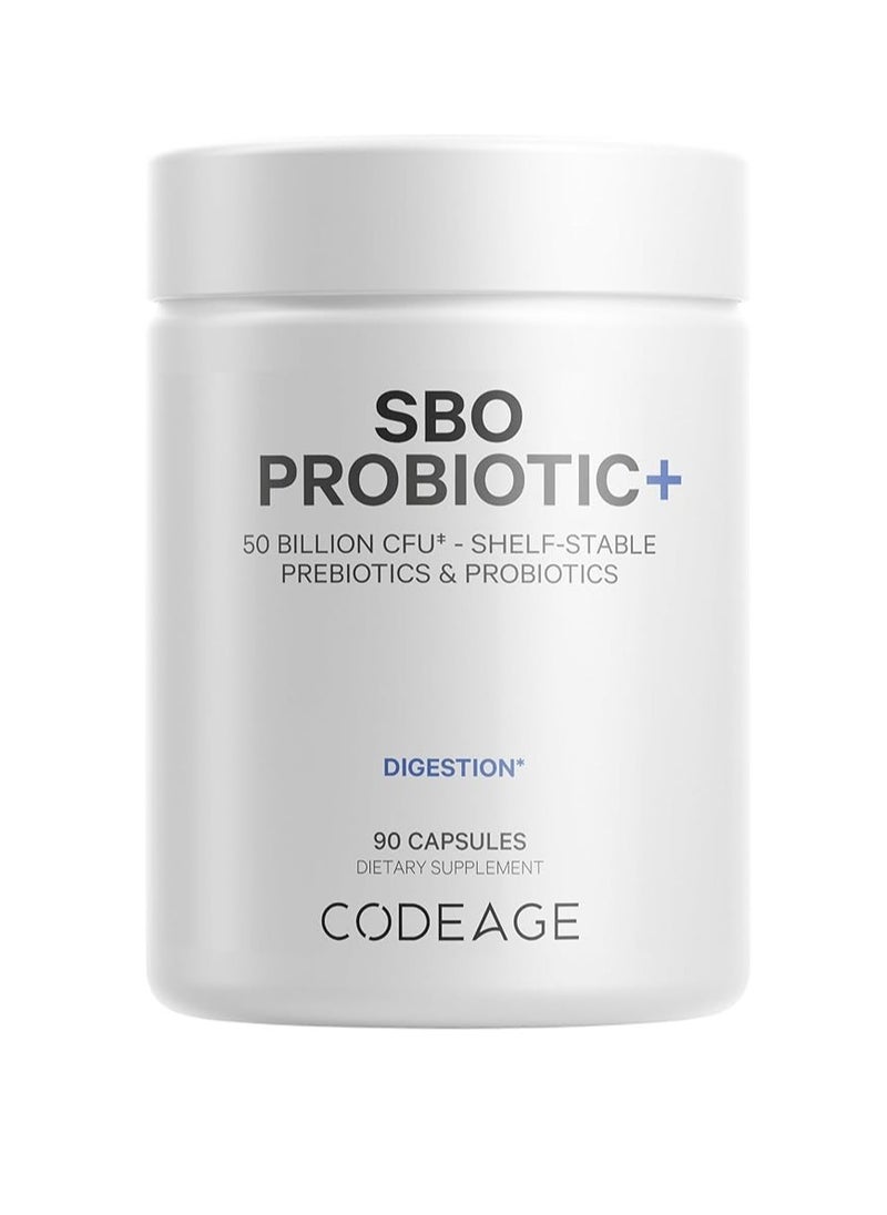 Codeage Sbo Probiotics 50 Billion Cfus Per Serving Multi Strain Soil Based Organisms Blend And Organic Fermented Botanical Blend Shelf stable 90 Capsules  - Image 1