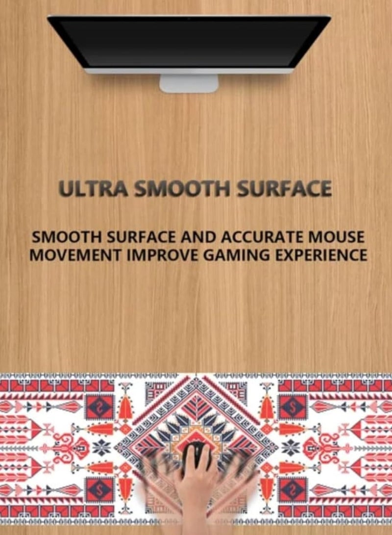 Large Desk Mouse Pad, Waterproof Gaming Mouse Pad, 900 x 400 x 3mm, Gaming Mouse Pad, XXL Desk Pad, Non-Slip Desk Pad, XL Gaming Mouse Pad, Thick Rubber Desk Pad Mouse Pad for Gaming, Office and Home Use - Image 3