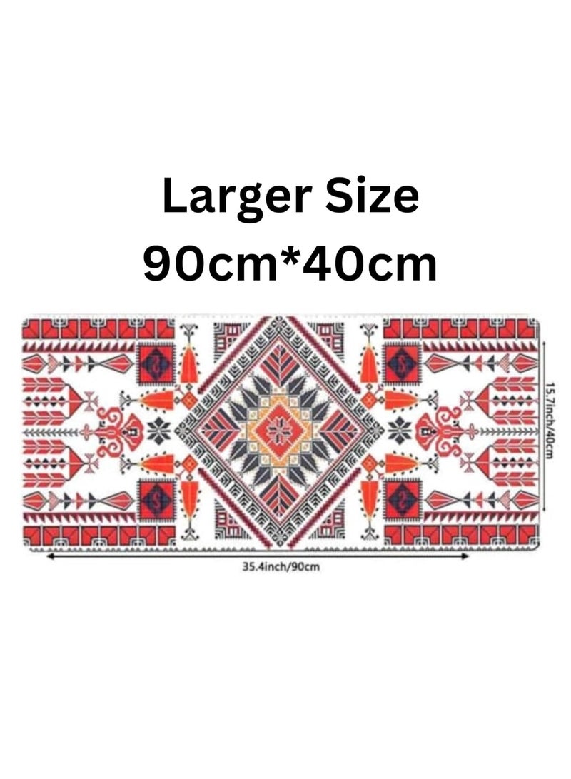 Large Desk Mouse Pad, Waterproof Gaming Mouse Pad, 900 x 400 x 3mm, Gaming Mouse Pad, XXL Desk Pad, Non-Slip Desk Pad, XL Gaming Mouse Pad, Thick Rubber Desk Pad Mouse Pad for Gaming, Office and Home Use - Image 4