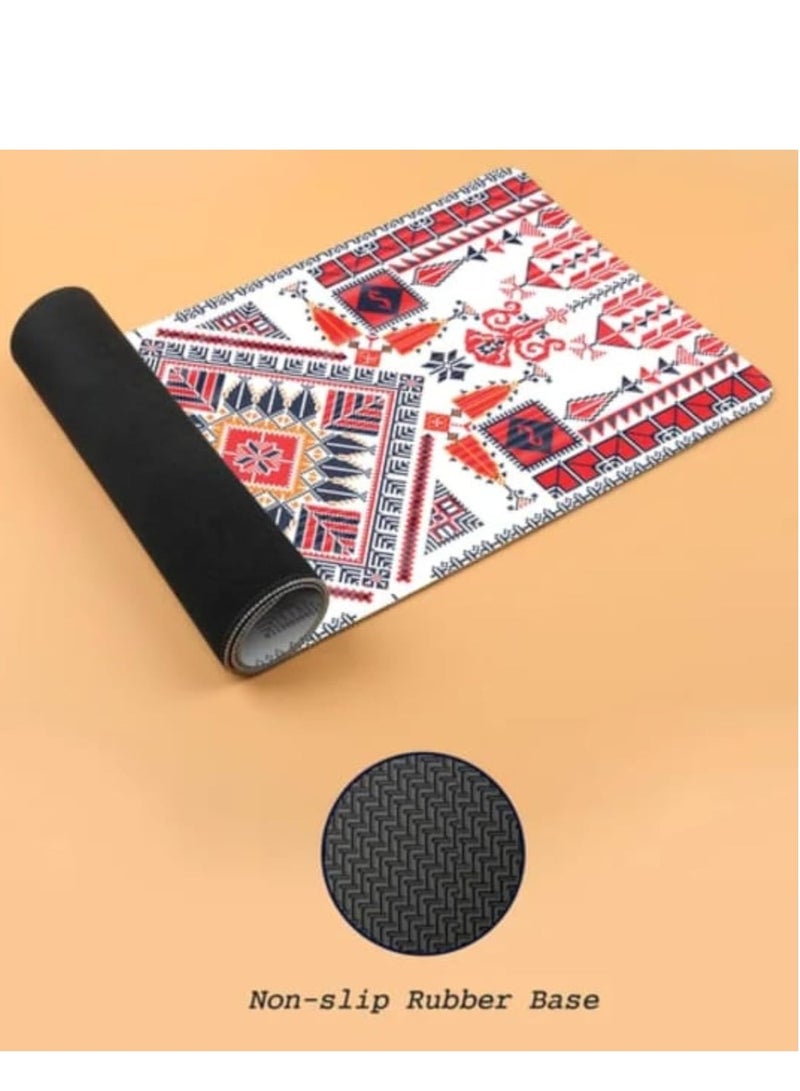 Large Desk Mouse Pad, Waterproof Gaming Mouse Pad, 900 x 400 x 3mm, Gaming Mouse Pad, XXL Desk Pad, Non-Slip Desk Pad, XL Gaming Mouse Pad, Thick Rubber Desk Pad Mouse Pad for Gaming, Office and Home Use - Image 5