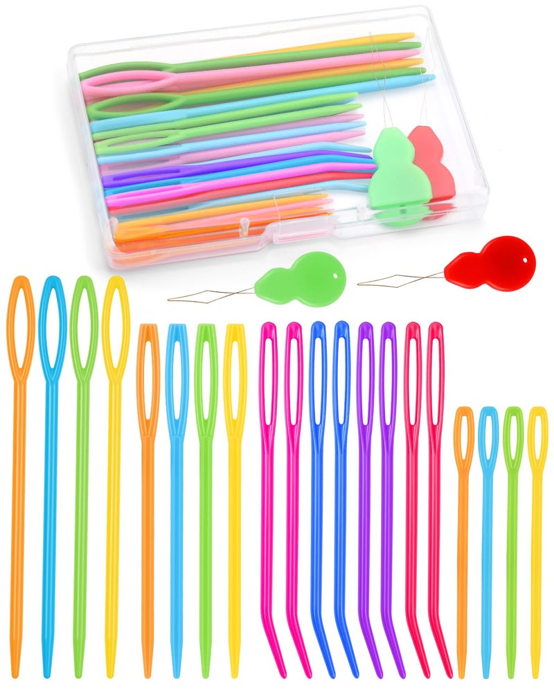 Bupete 25 Pcs Yarn Needles Set Tapestry Needle Crochet Needle for Yarn Darning Needle Plastic Needles for Yarn Weaving Needles Large Eye Blunt Knitting Needles for Sewing Knitting Crochet - Image 3